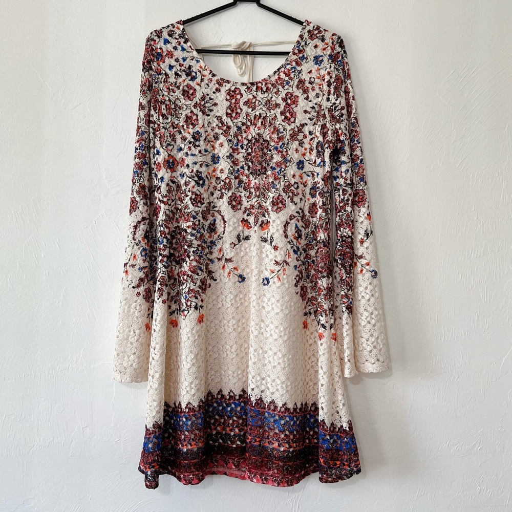 22- Crochet open knit dress